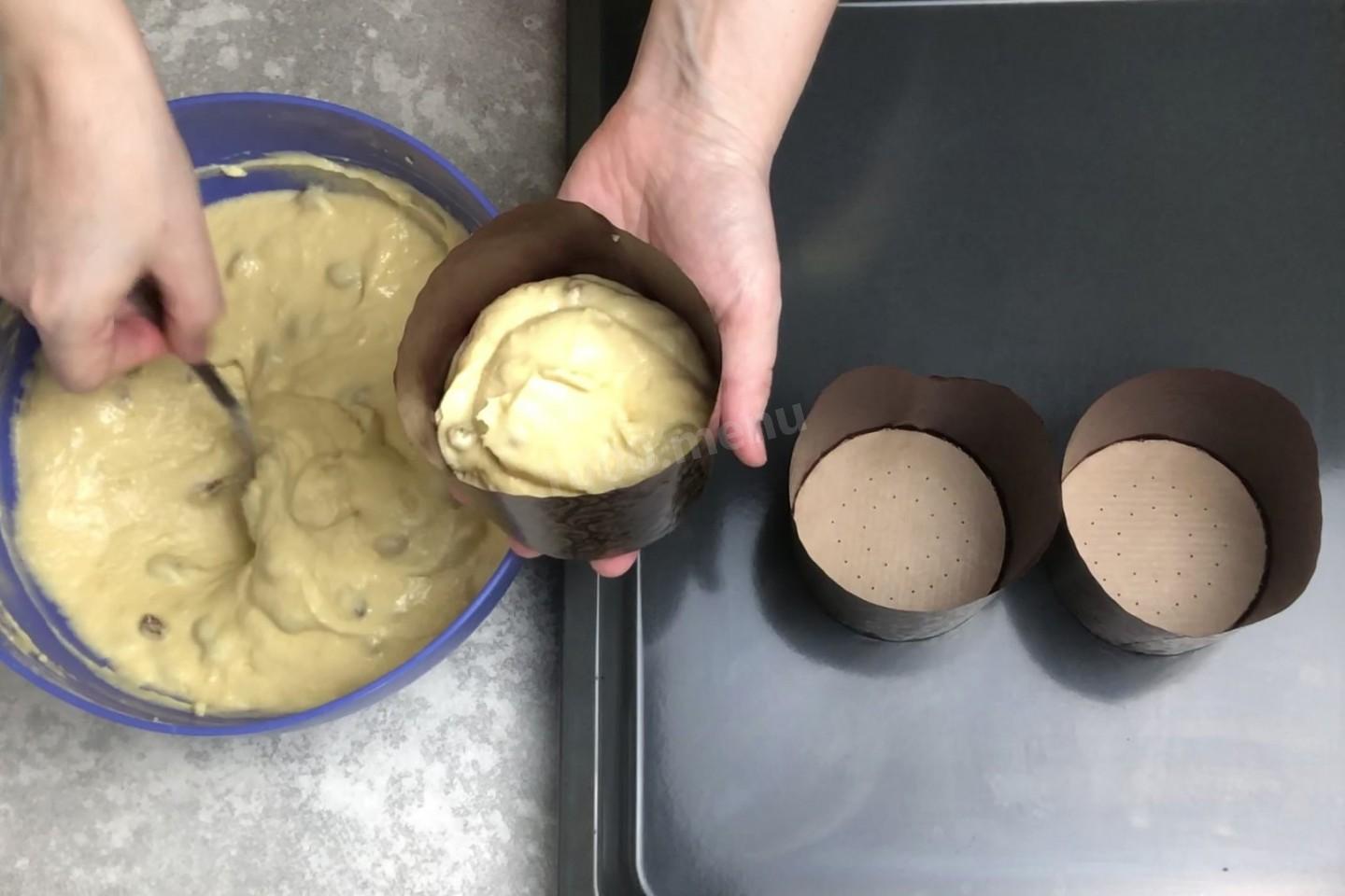 Шаг 11 приготовления Кулич простой быстрый пасхальный для начинающих