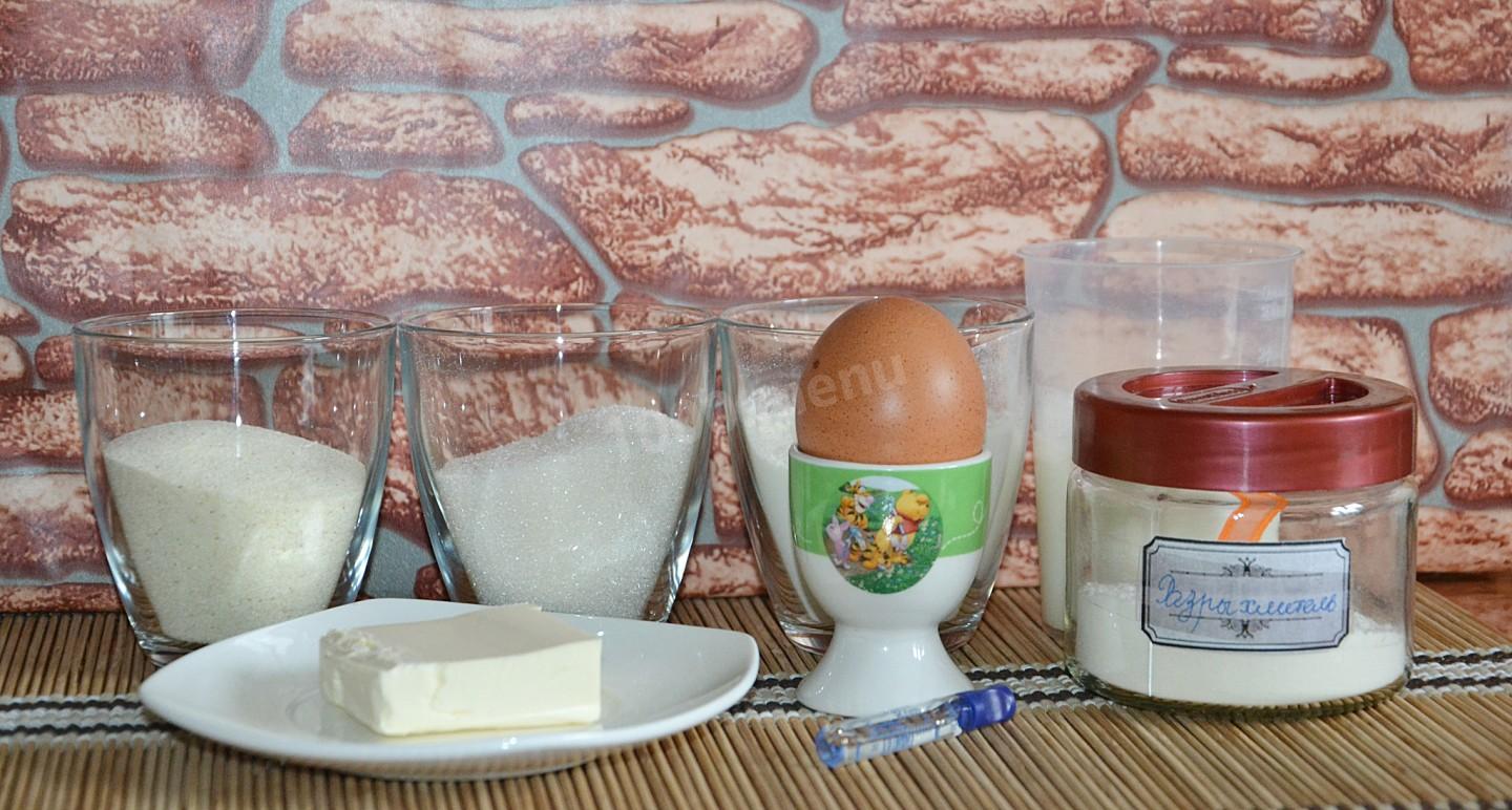 Шаг 1 приготовления Манник в микроволновке на кефире быстро и вкусно