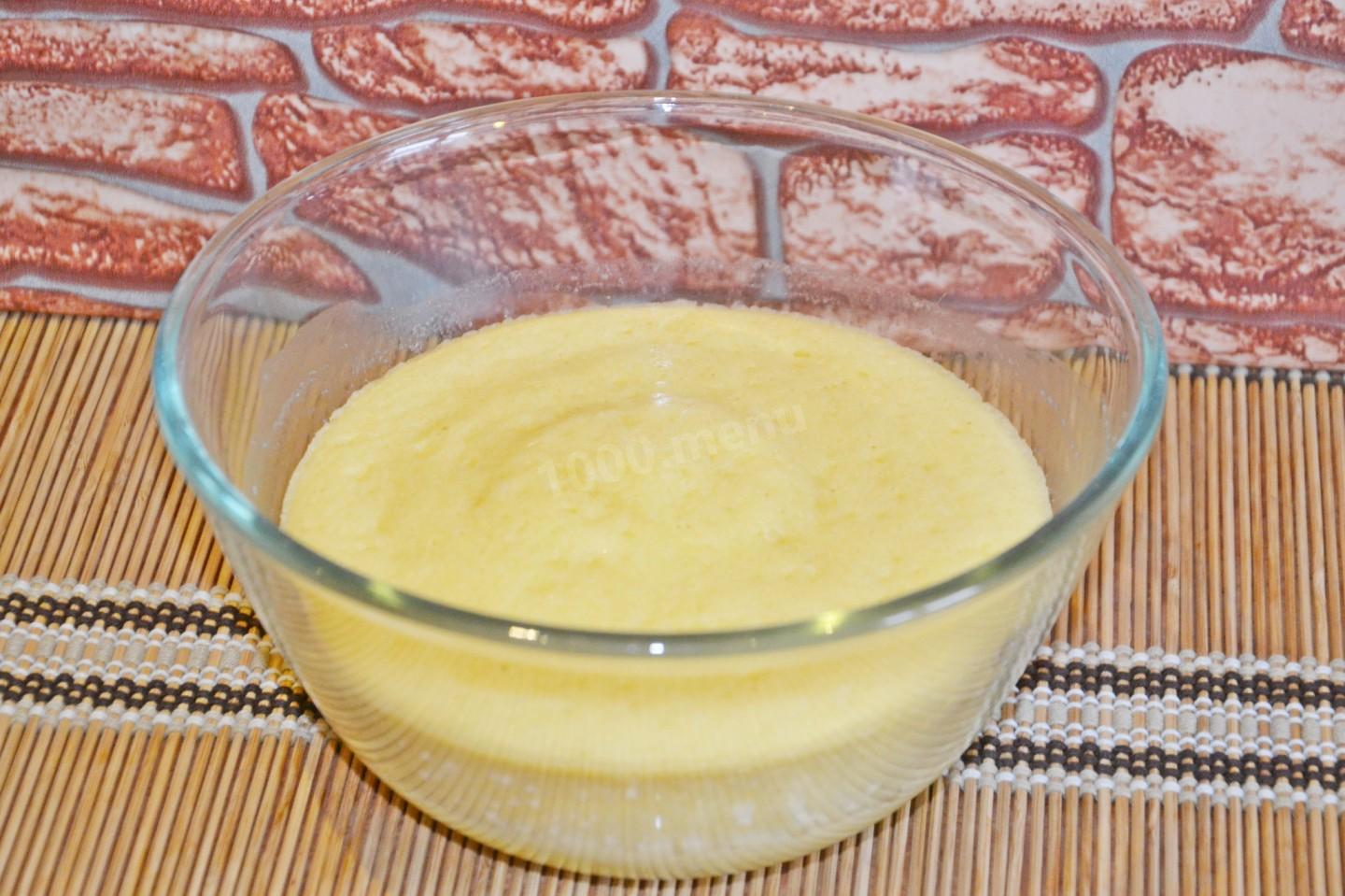 Шаг 8 приготовления Манник в микроволновке на кефире быстро и вкусно