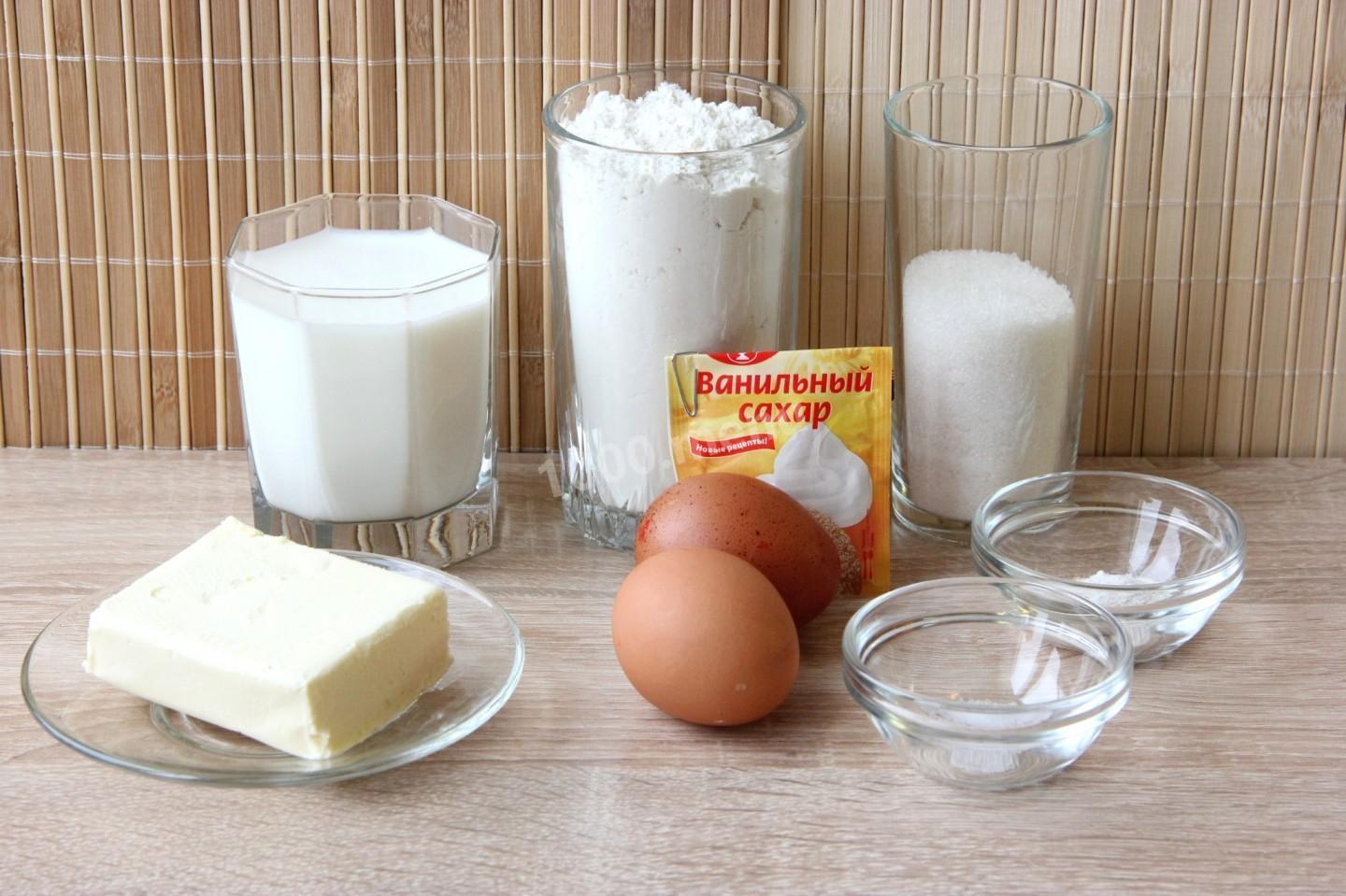 Шаг 1 приготовления Бельгийские вафли мягкие