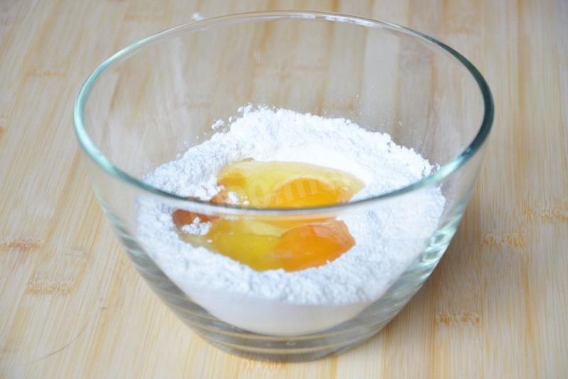 Шаг 3 приготовления Блины с яблоками и корицей