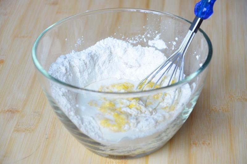 Шаг 4 приготовления Блины с яблоками и корицей