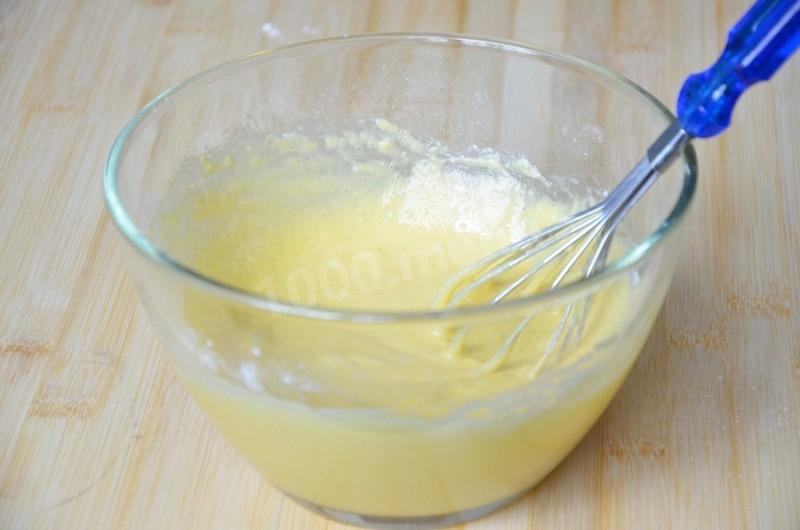 Шаг 5 приготовления Блины с яблоками и корицей