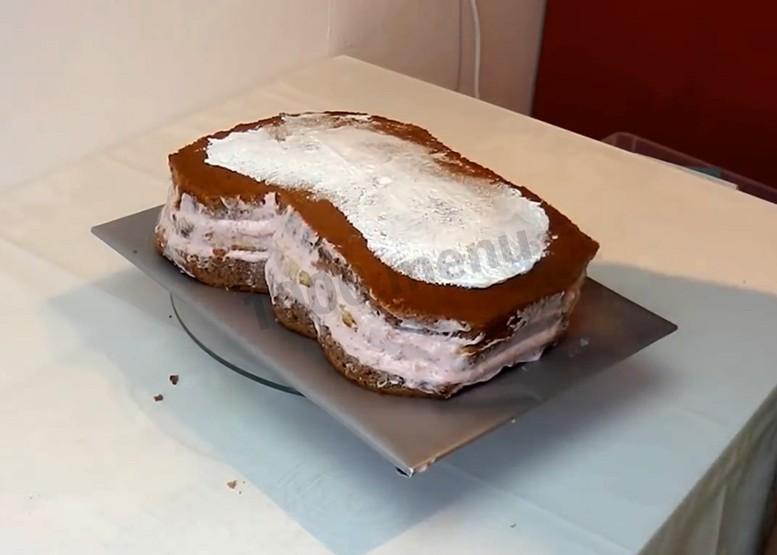 Шаг 6 приготовления Торт Свинка Пеппа йогуртовый