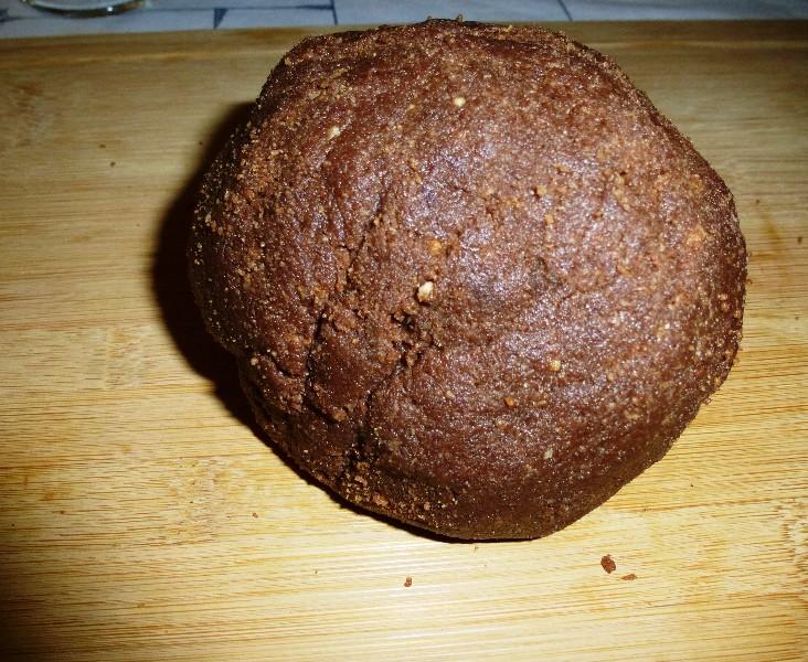 Шаг 8 приготовления Пирожное картошка на песочном печенье с какао