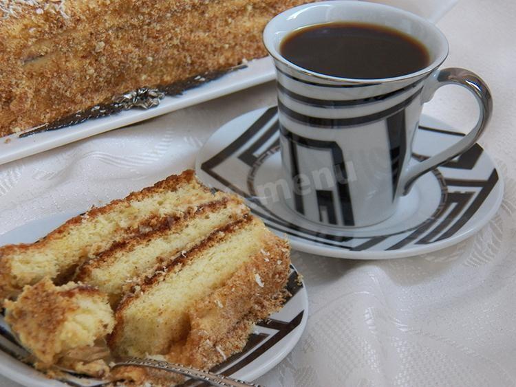 Шаг 18 приготовления Славянка торт