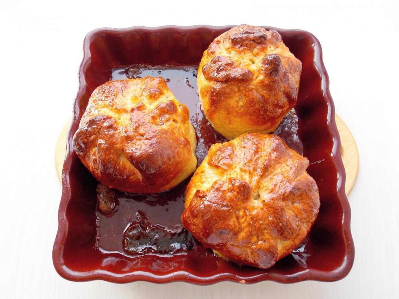 Шаг 13 приготовления Яблоки запеченные в тесте с ванильным вкусом