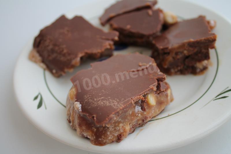 Шаг 10 приготовления Домашний Сникерс