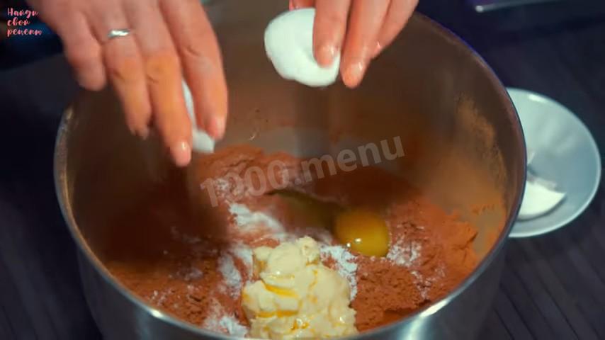 Шаг 7 приготовления Песочное шоколадное печенье по-домашнему
