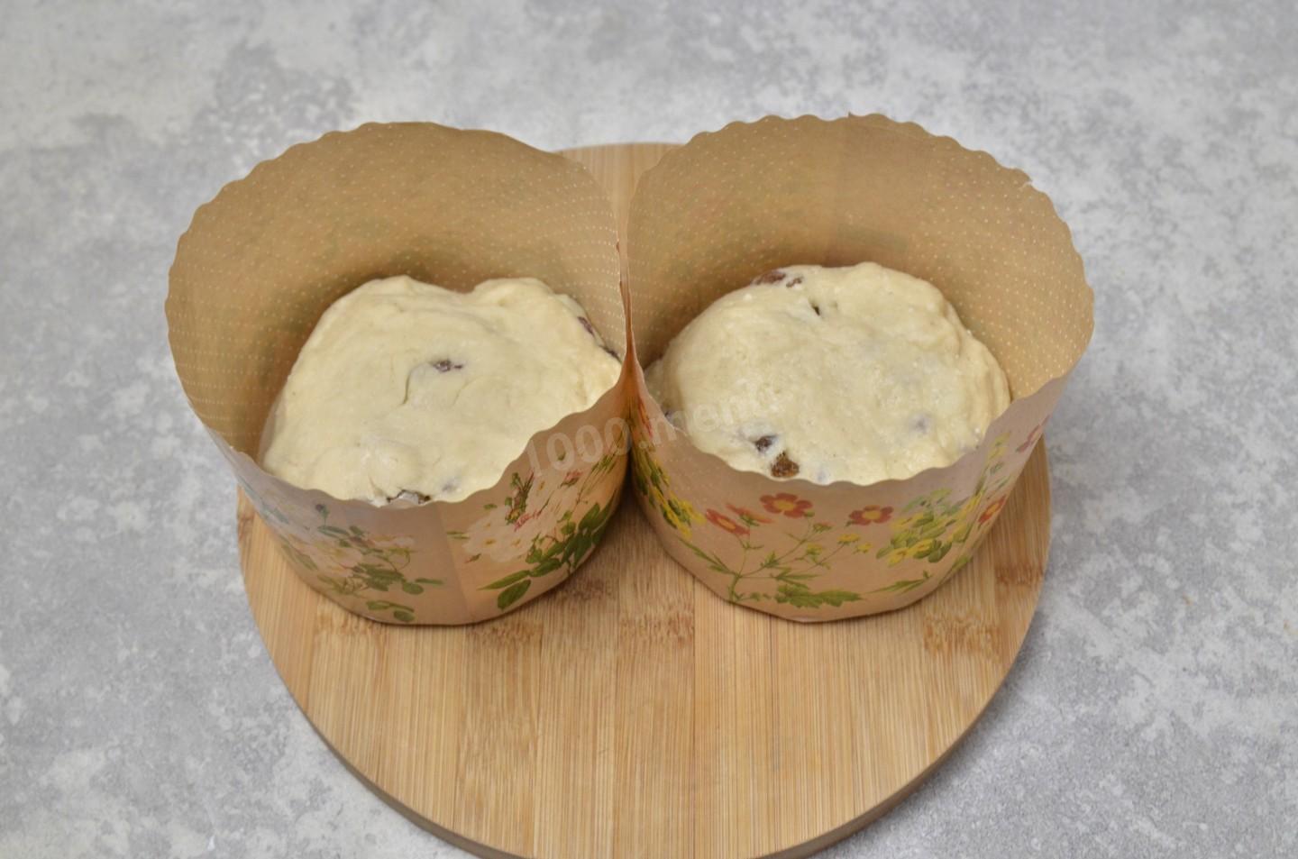 Шаг 13 приготовления Пасхальный кулич творожный
