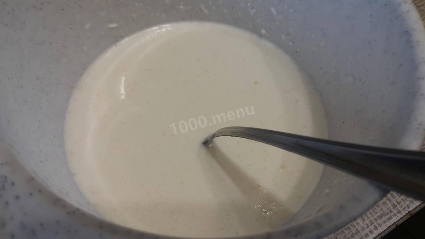 Шаг 4 приготовления Десерт молочный с кокосовой стружкой