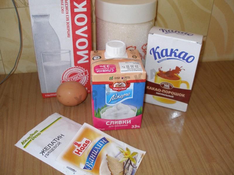 Шаг 1 приготовления Десерт Шоколадный крем суфле