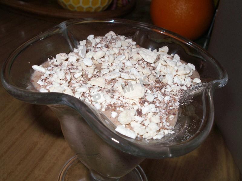 Шаг 12 приготовления Десерт Шоколадный крем суфле