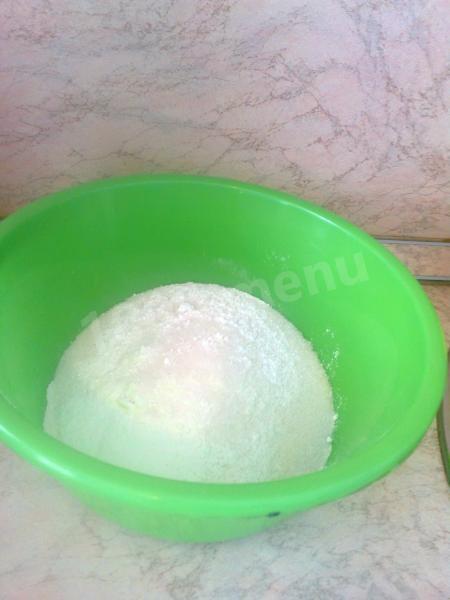 Шаг 1 приготовления Постный шоколадный кекс на воде