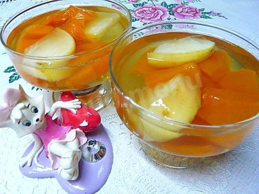 Обложка рецепта Желе десерт из тыквы