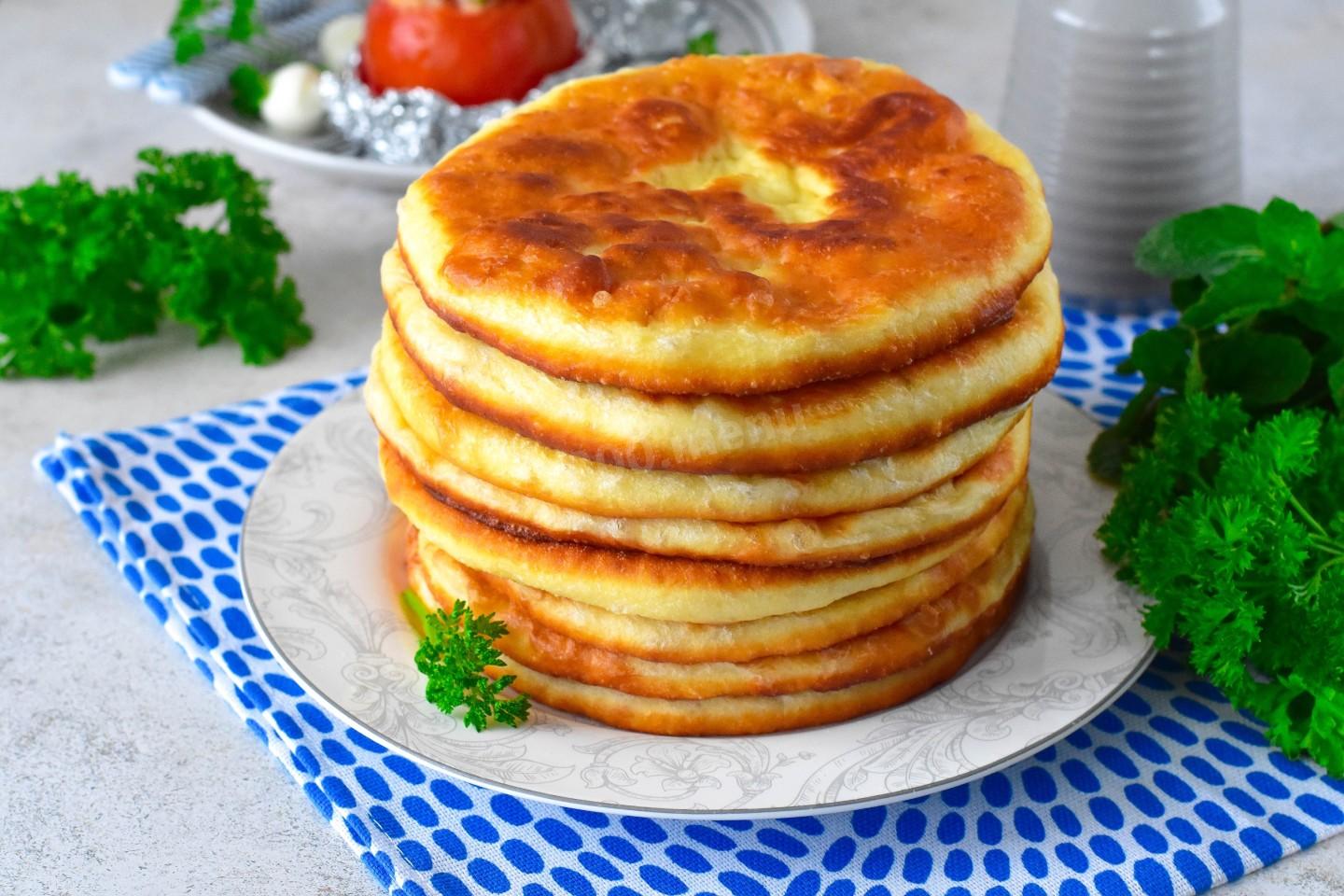 Шаг 9 приготовления Лепешки на скорую руку на сковороде