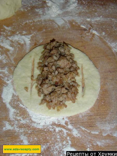 Шаг 6 приготовления Расстегай с мясом