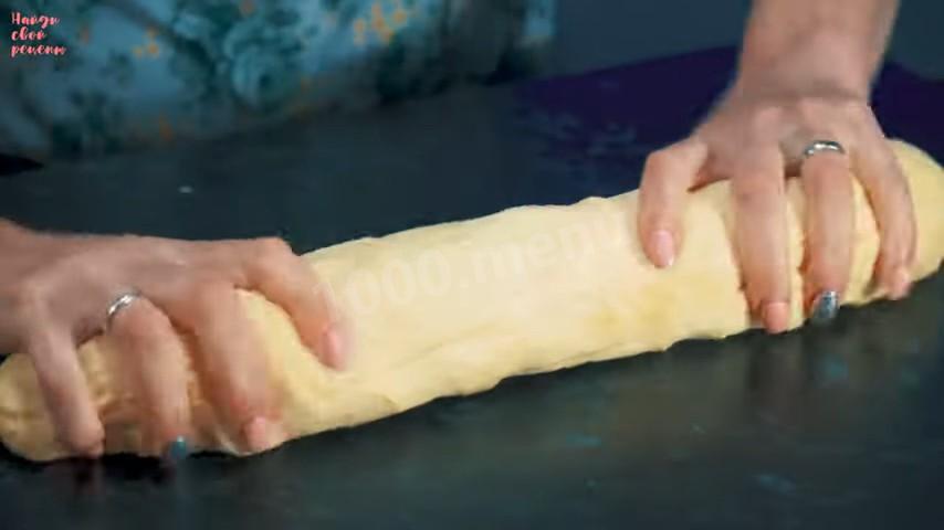 Шаг 19 приготовления Пирожки с картошкой капустой и сосиской