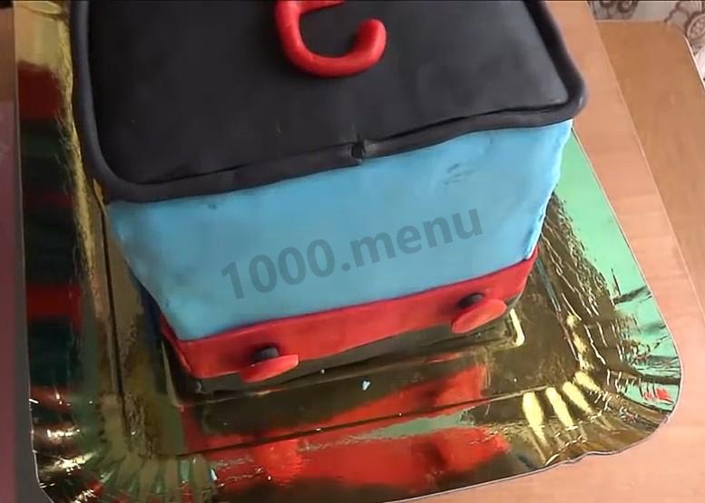 Шаг 32 приготовления Торт Паровозик Томас