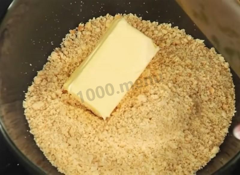 Шаг 3 приготовления Классическая шоколадная колбаска из печенья и какао со сгущенкой