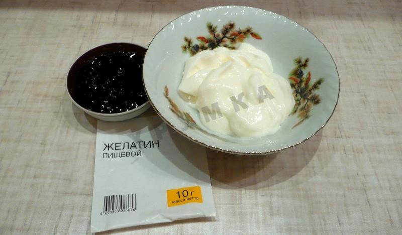 Шаг 1 приготовления Торт Вулкан йогуртовый