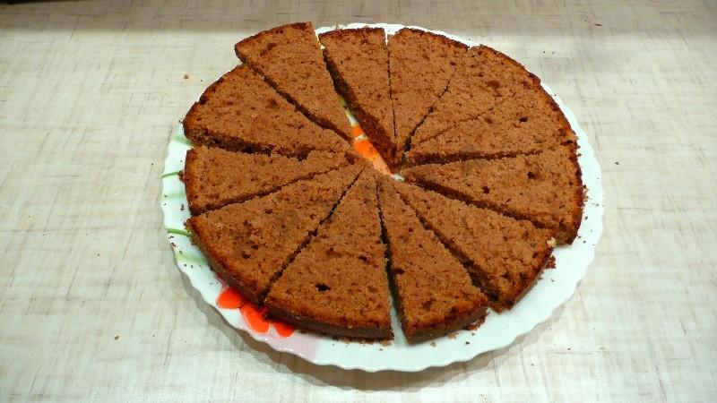 Шаг 16 приготовления Торт Вулкан йогуртовый