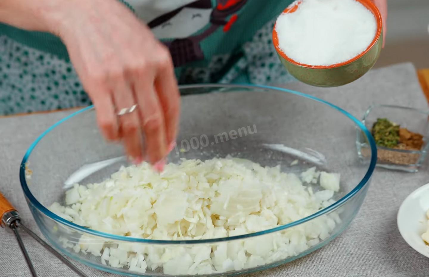 Шаг 12 приготовления Пирог с курицей и картошкой на кефире