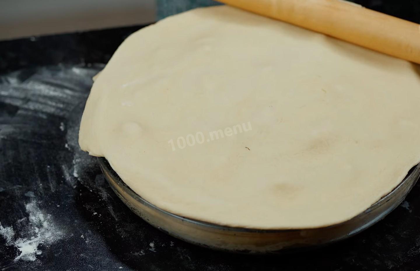 Шаг 25 приготовления Пирог с курицей и картошкой на кефире