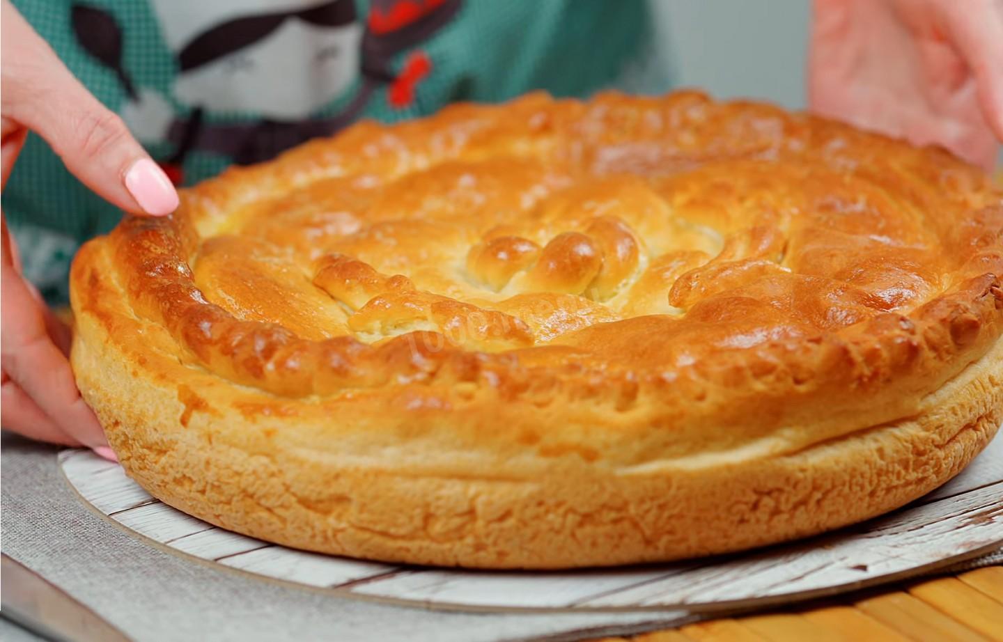 Шаг 29 приготовления Пирог с курицей и картошкой на кефире