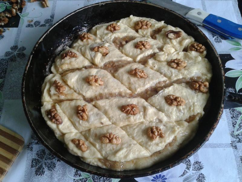 Шаг 4 приготовления Пахлава с орехами
