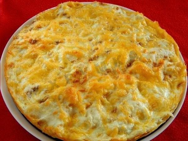 Шаг 7 приготовления Сырный пирог из лаваша в духовке