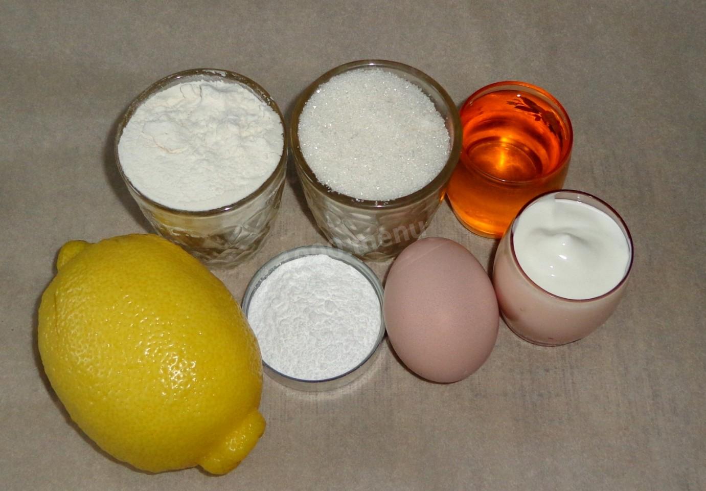 Шаг 1 приготовления Лимонные маффины с лимоном