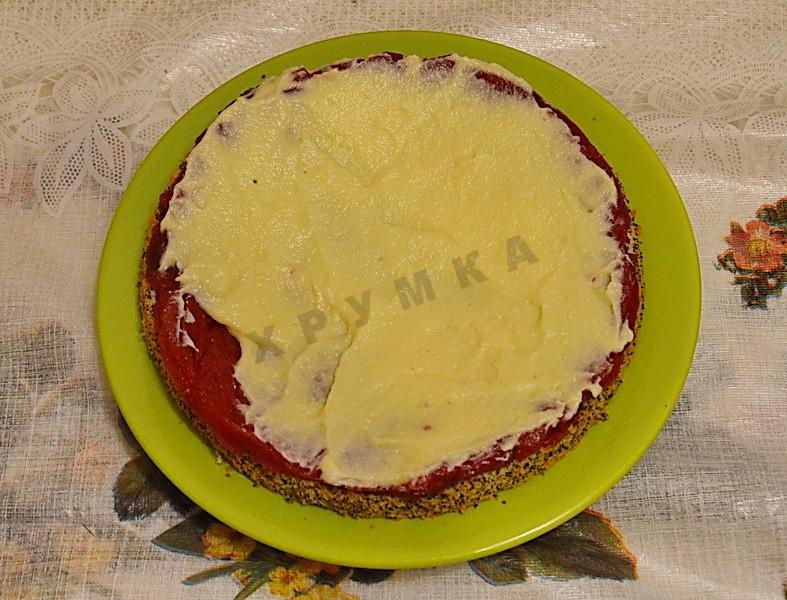 Шаг 23 приготовления Торт Клубничный поцелуй