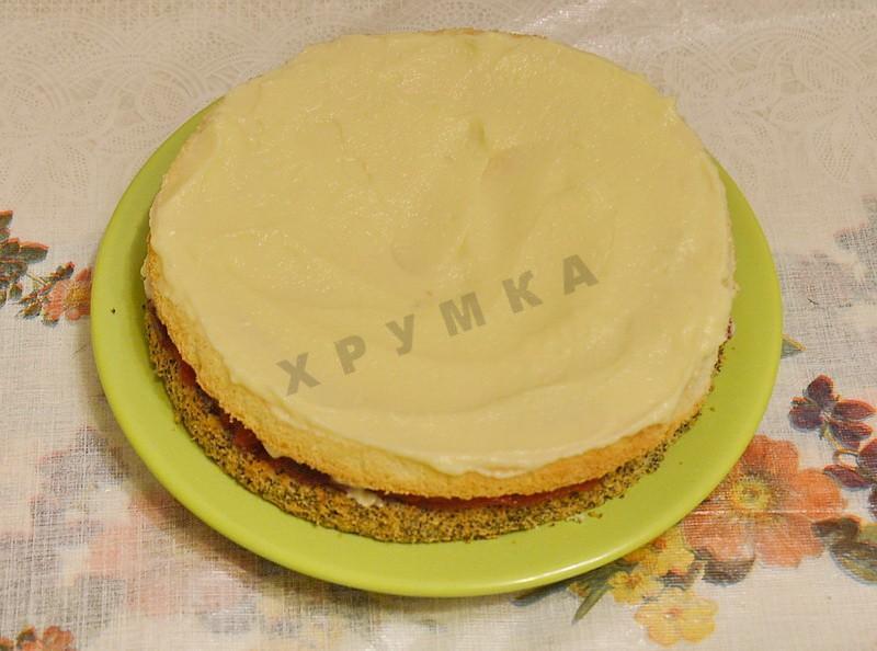 Шаг 24 приготовления Торт Клубничный поцелуй