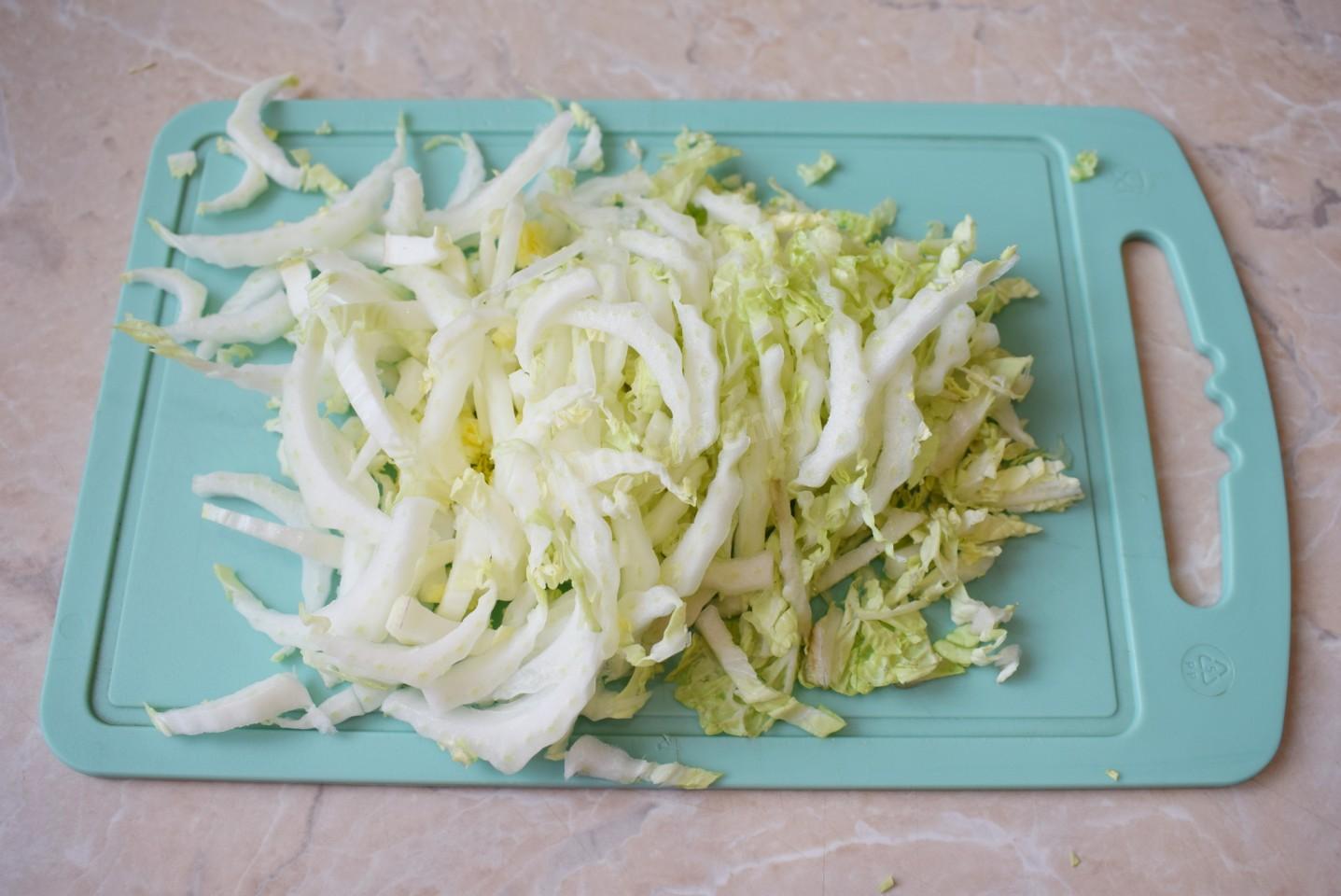 Шаг 3 приготовления Классическая шаурма с курицей