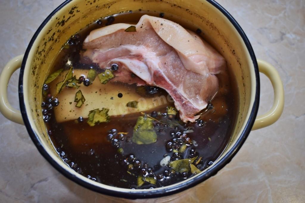 Шаг 2 приготовления Мясо горячего копчения в коптильне в домашних условиях