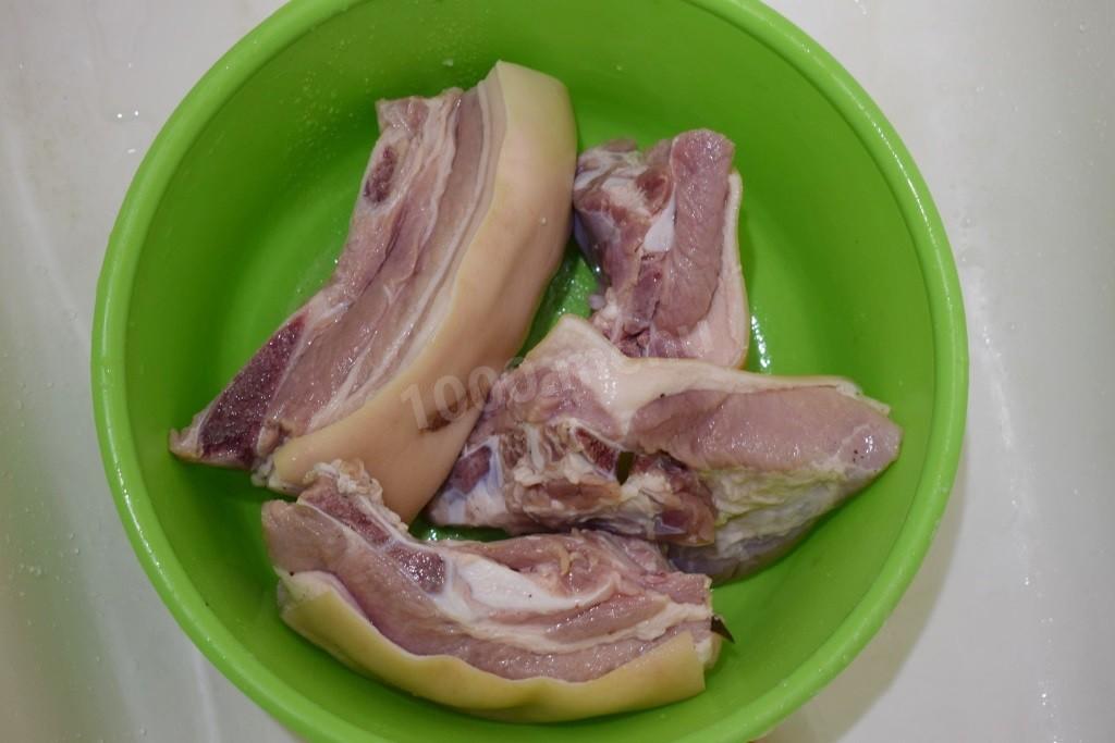 Шаг 3 приготовления Мясо горячего копчения в коптильне в домашних условиях