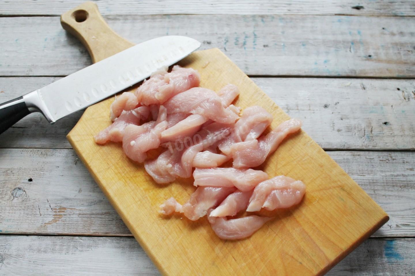 Шаг 3 приготовления Куриные чипсы