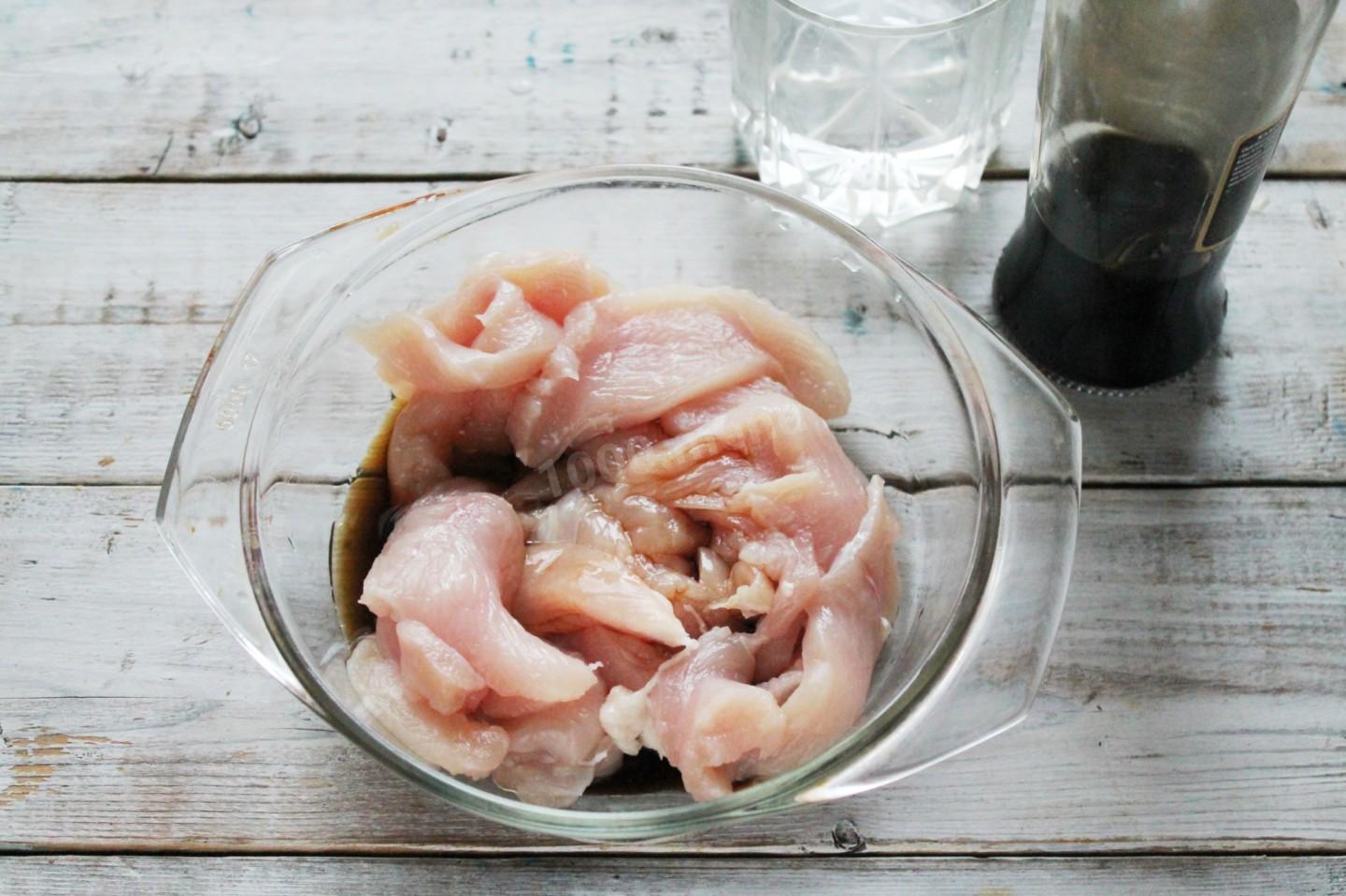 Шаг 5 приготовления Куриные чипсы