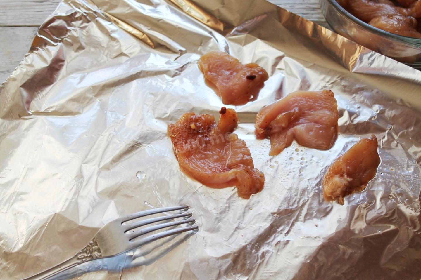 Шаг 7 приготовления Куриные чипсы