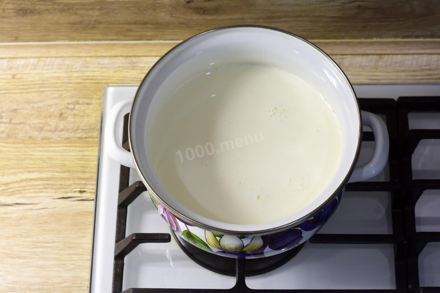 Шаг 3 приготовления Домашний сыр из молока и яиц