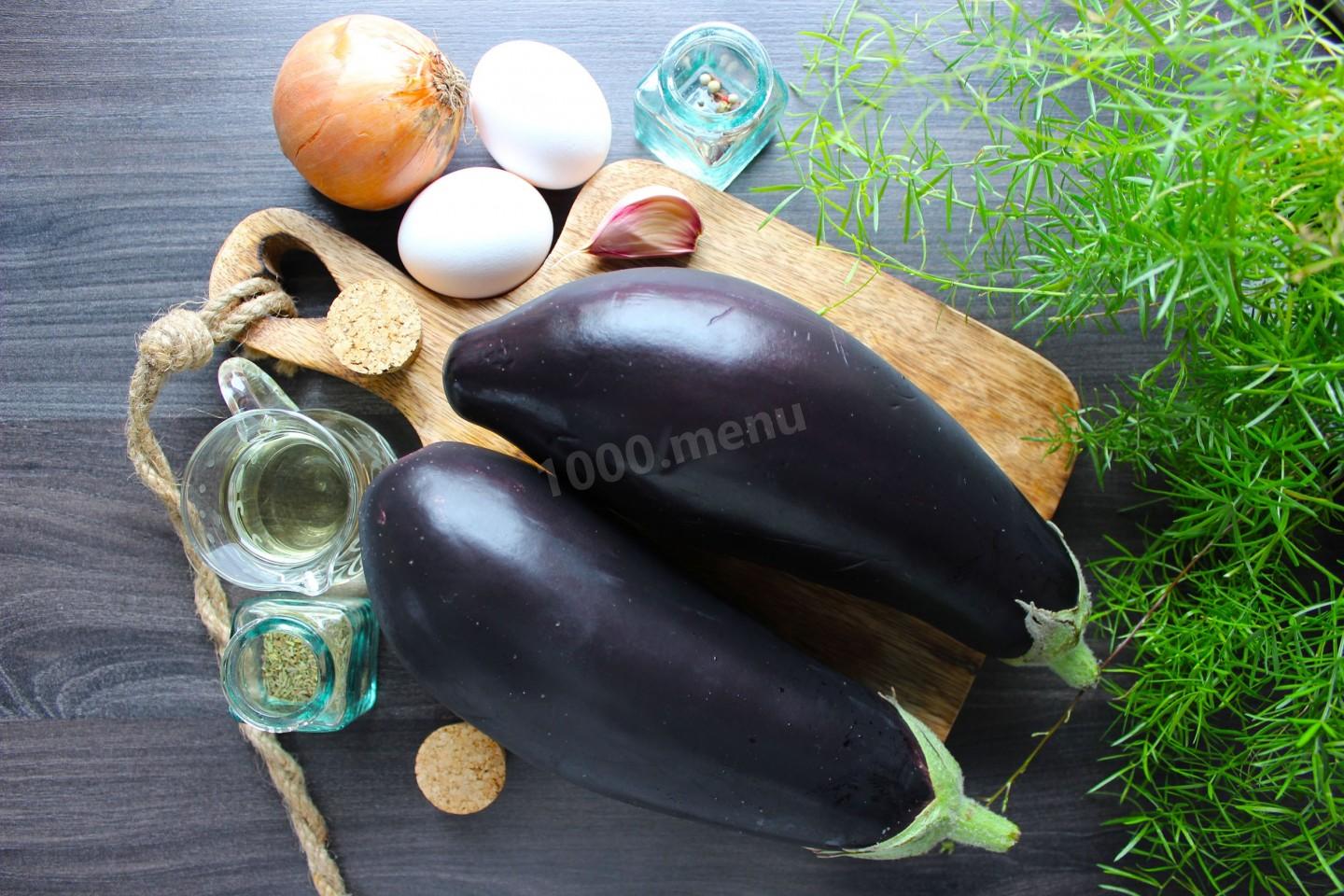 Шаг 1 приготовления Жареные баклажаны как грибы
