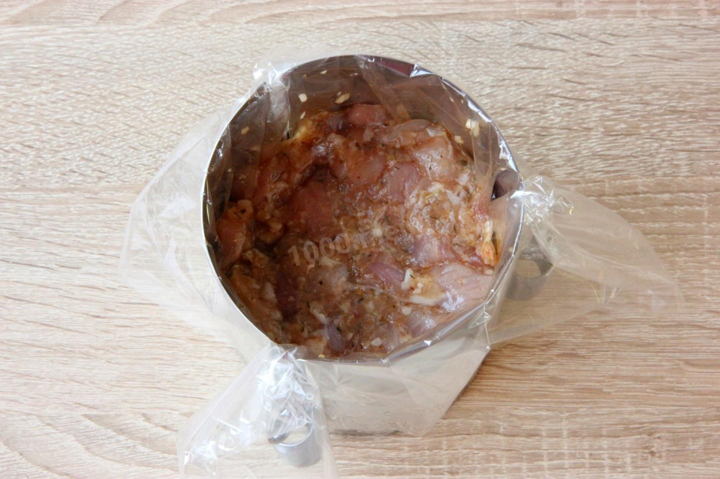Шаг 7 приготовления Ветчина куриная