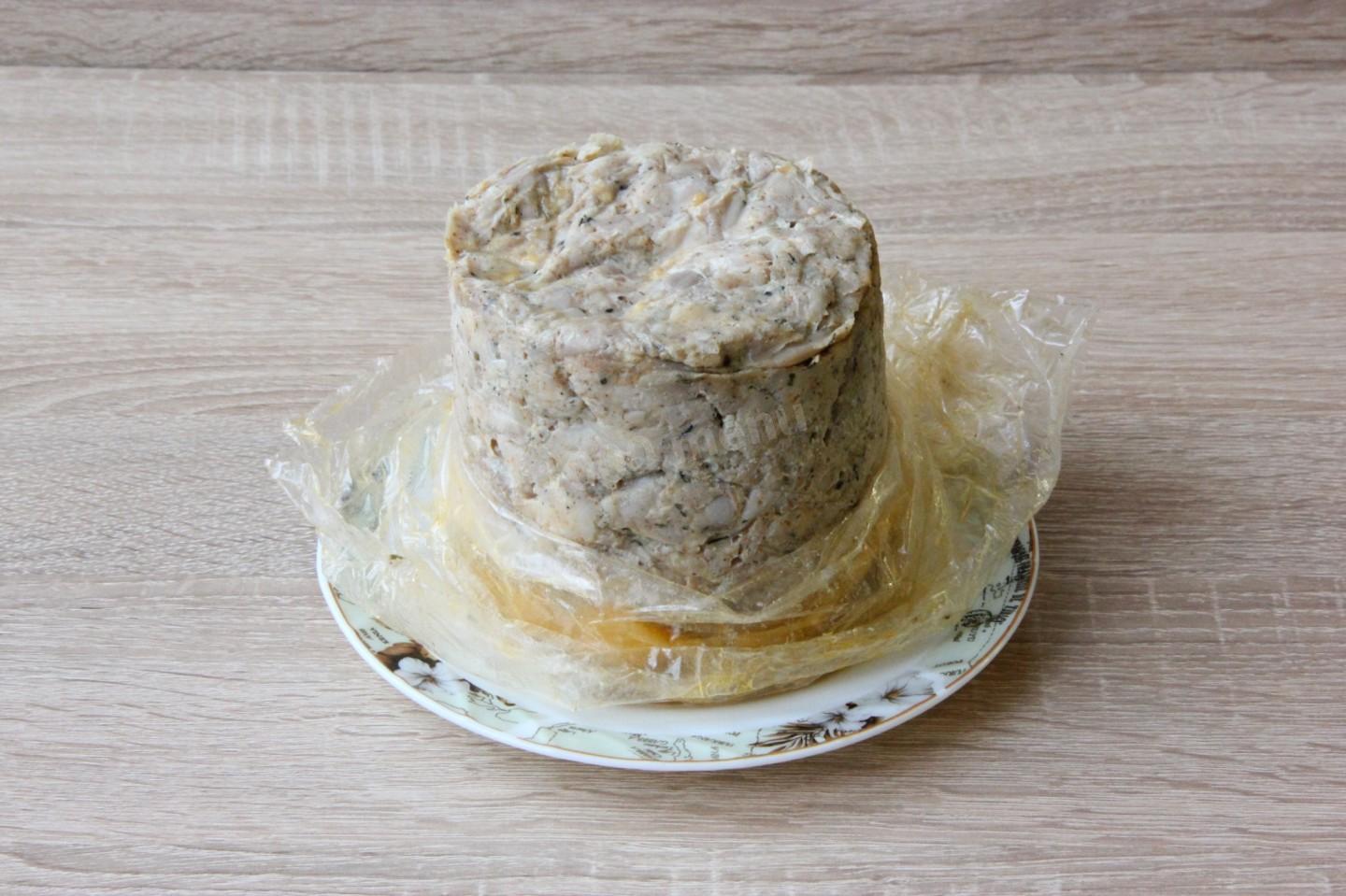 Шаг 9 приготовления Ветчина куриная
