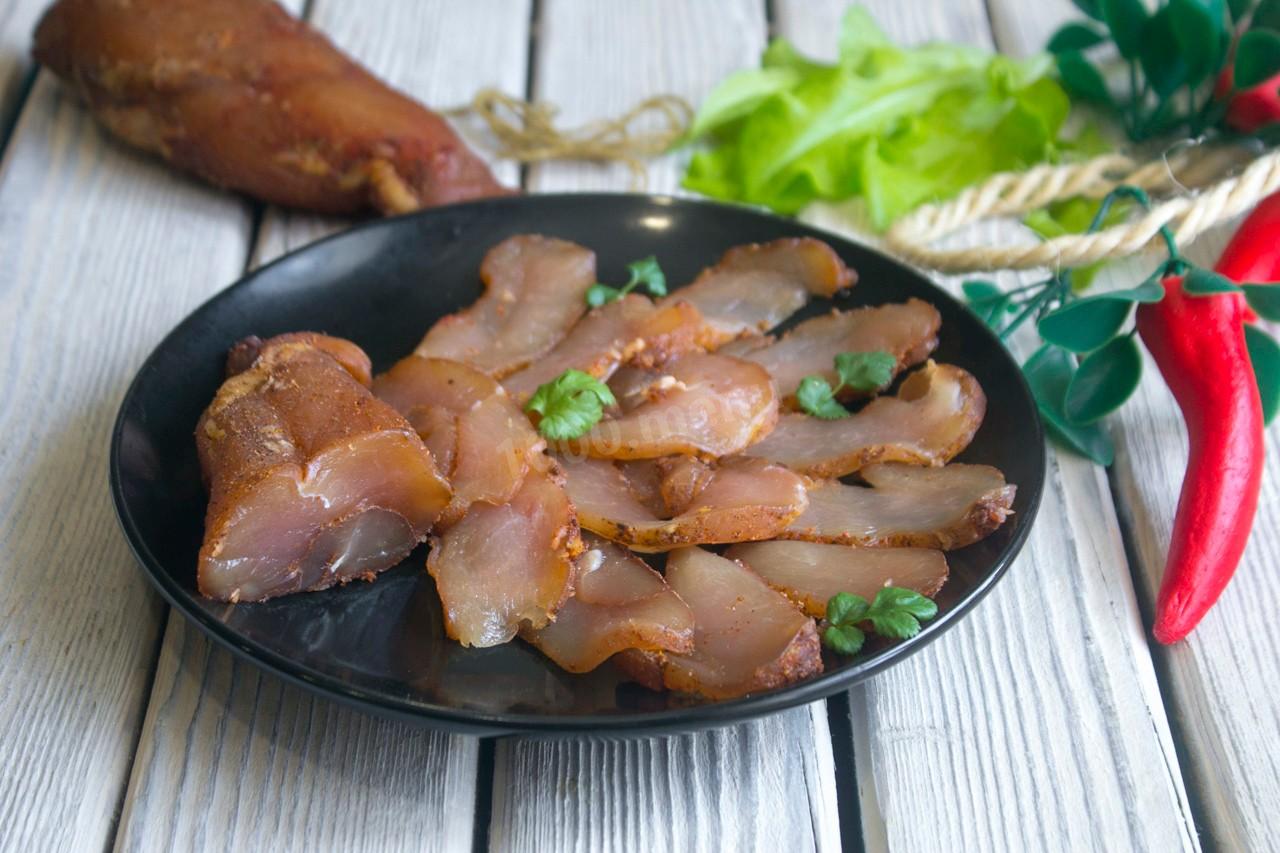 Шаг 13 приготовления Вяленая курица