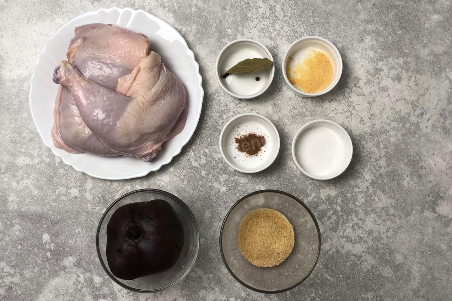 Шаг 1 приготовления Домашняя вареная колбаса из курицы с желатином