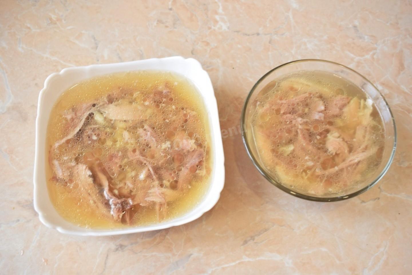 Шаг 9 приготовления Холодец классический