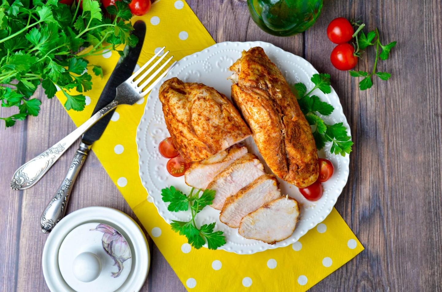 Шаг 7 приготовления Филе курицы запеченное в духовке