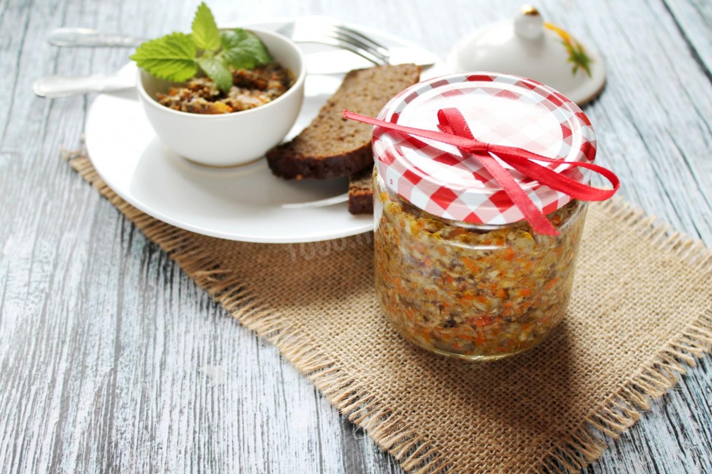 Шаг 11 приготовления Вкусный грибной паштет из грибов на зиму