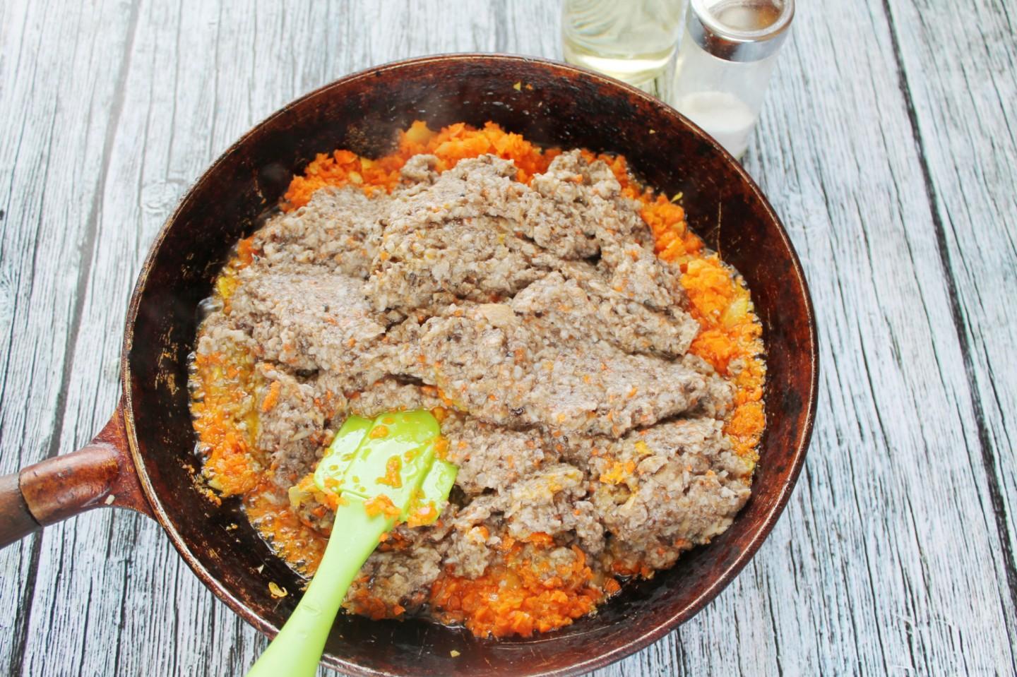 Шаг 9 приготовления Вкусный грибной паштет из грибов на зиму